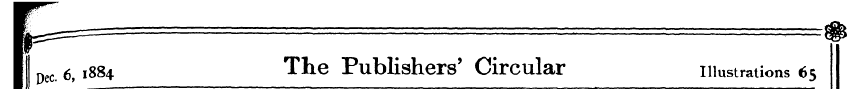 I Dec. e, 1884 The Publishers' Circular ...