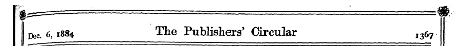 Pec. 6, 1884 The Publishers' Circular ,3...