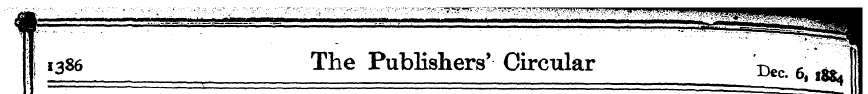 I 1386 The Publishers' Circular Dec 6 f&...