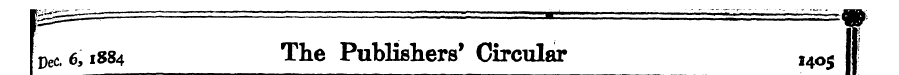 f Dec.6,1884 The Publishers' Circular , ...