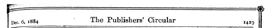 pp_- =^—— .. • . , • m Dec. 6, 1884 * Th...