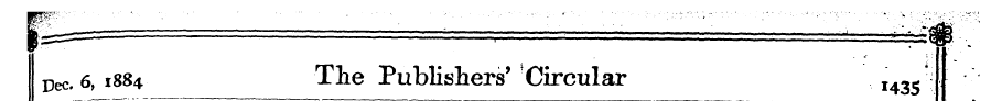 Dec. 6, 1884 The Publishers' Circular 14...