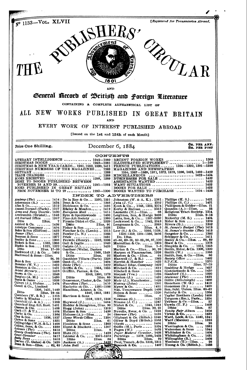 Publishers’ Circular (1880-1890): jS F Y, 1st edition - O O^Tte 3stts