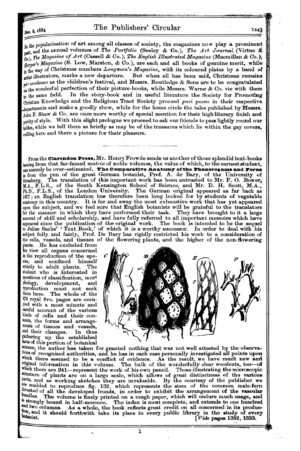 Publishers’ Circular (1880-1890): jS F Y, 1st edition - S An Avant-Caureur Of The Yule-Tide Fest...