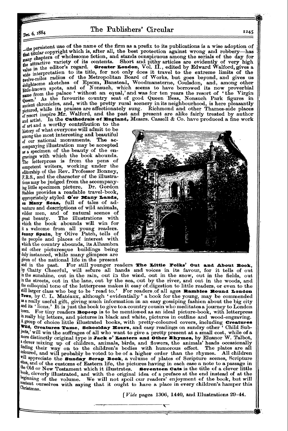 Publishers’ Circular (1880-1890): jS F Y, 1st edition - Pc00502