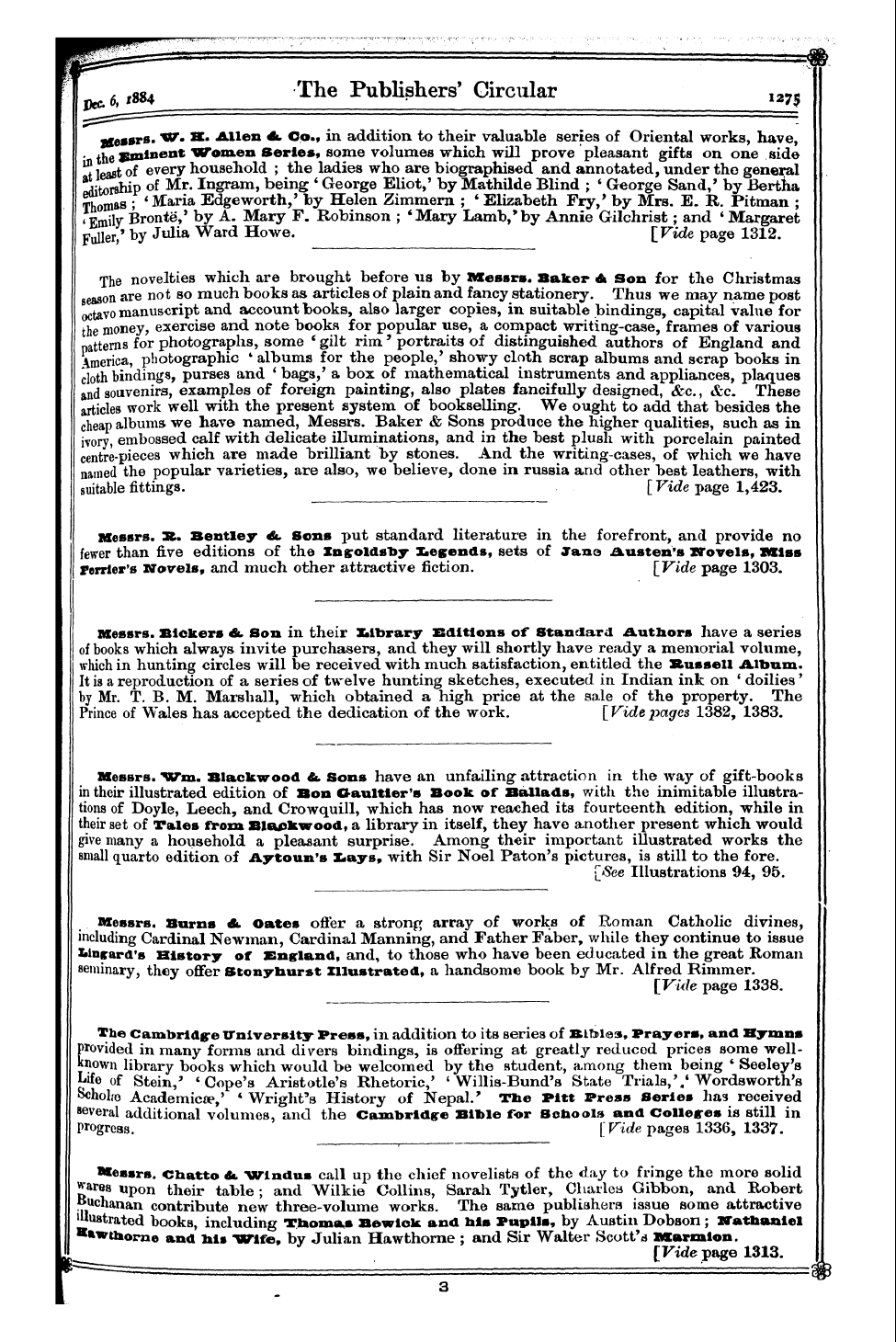 Publishers’ Circular (1880-1890): jS F Y, 1st edition: 35