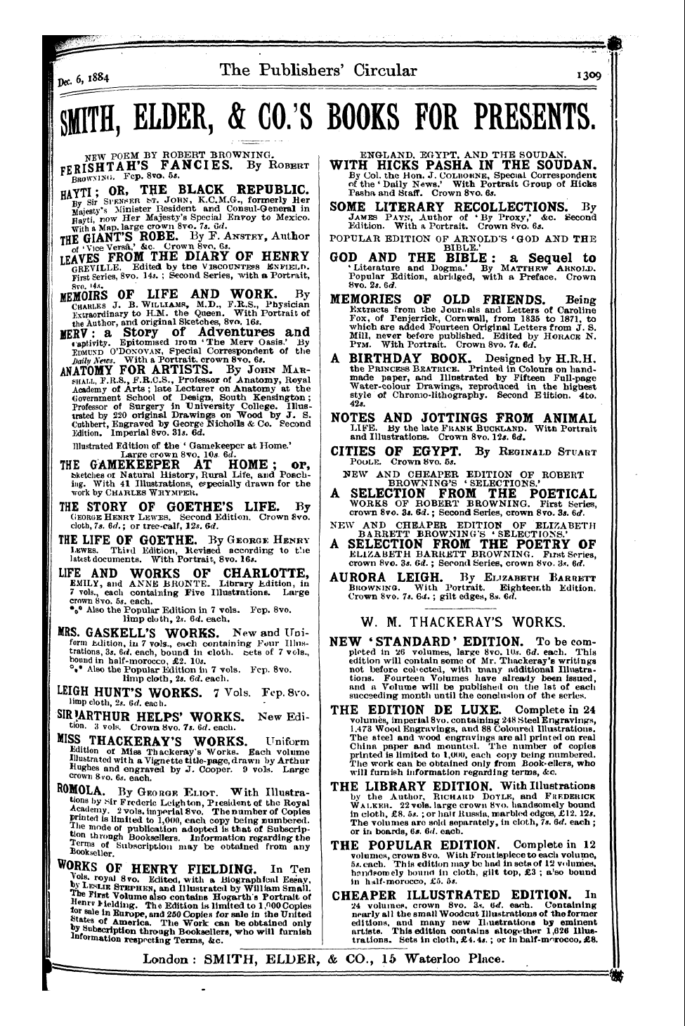 Publishers’ Circular (1880-1890): jS F Y, 1st edition: 77