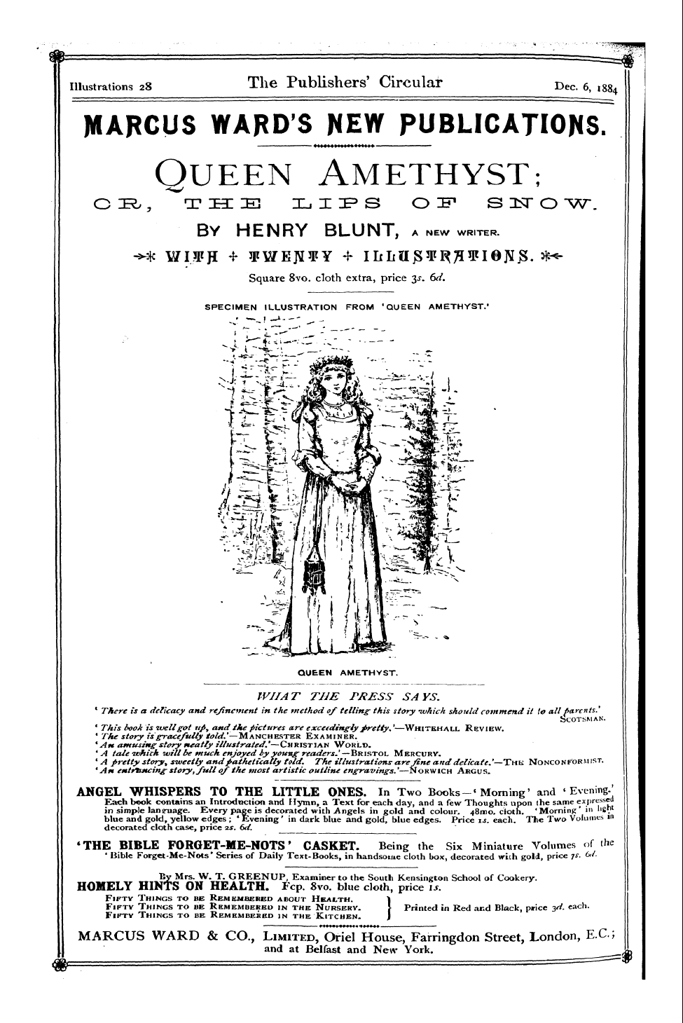 Publishers’ Circular (1880-1890): jS F Y, 1st edition: 110