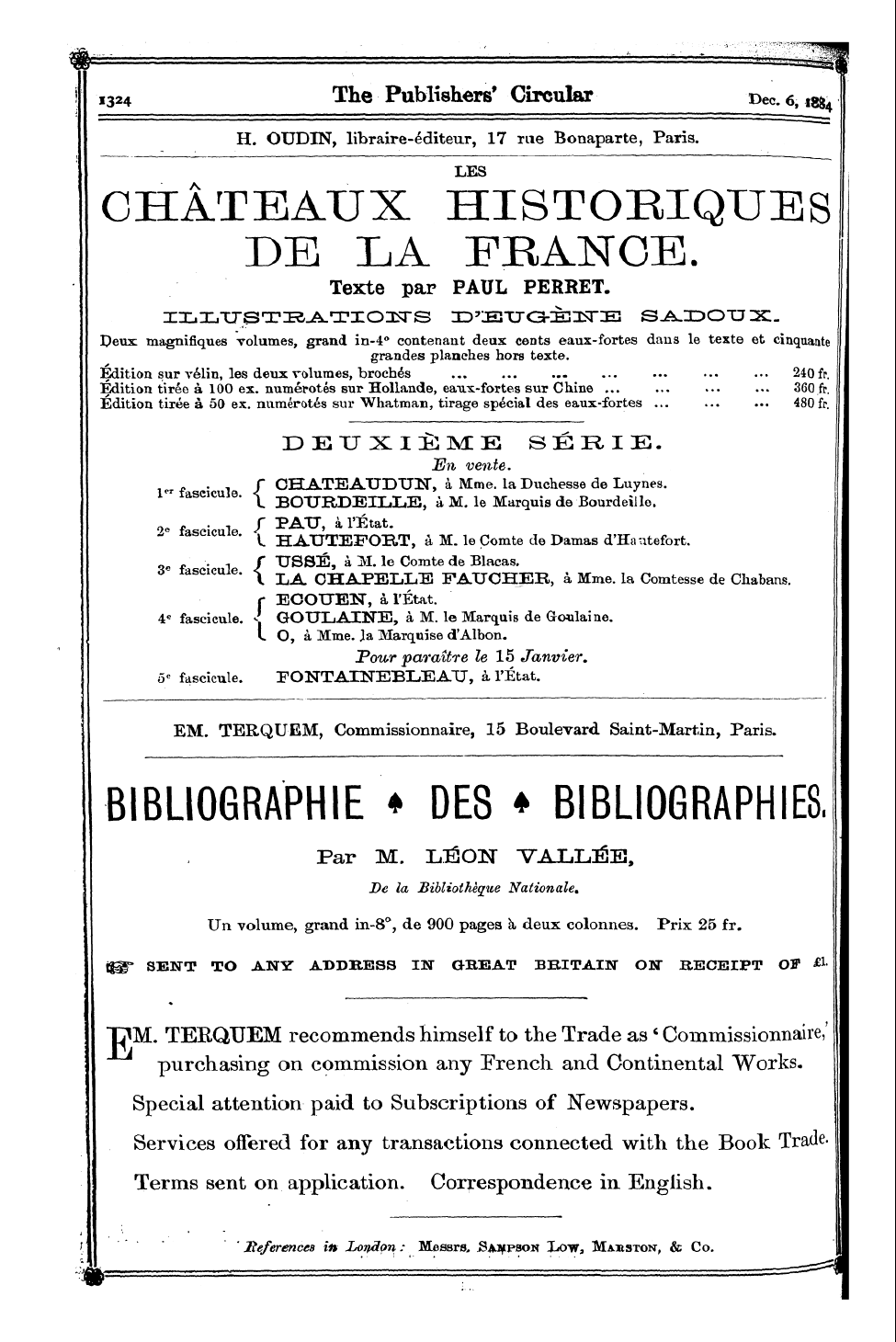 Publishers’ Circular (1880-1890): jS F Y, 1st edition: 112