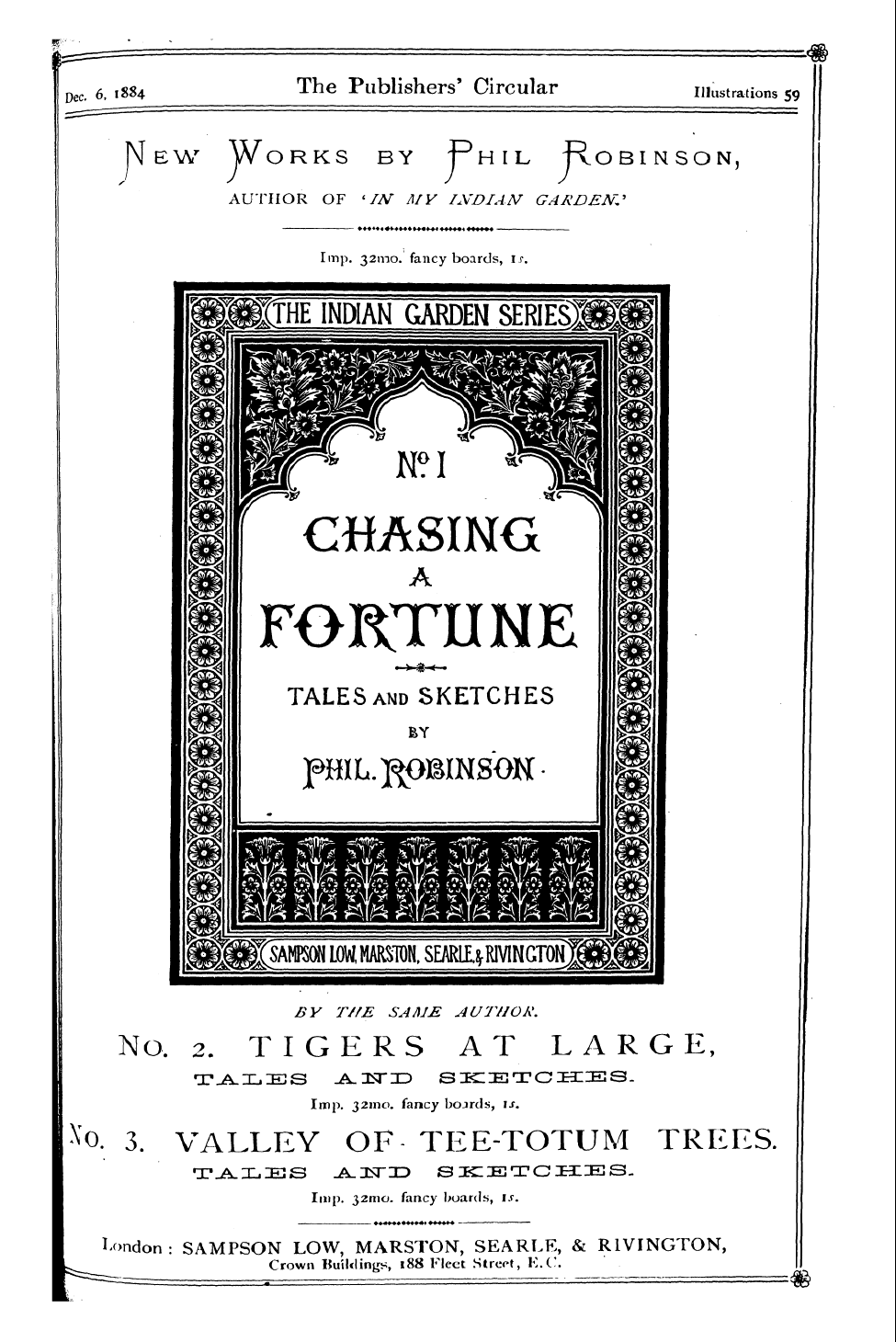 Publishers’ Circular (1880-1890): jS F Y, 1st edition: 165