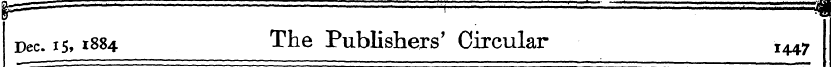 |ss g - ¦ -i - ' '- ¦ , jg Dec. 15,1884 ...