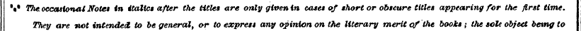 V The occasional Note* in italic* after ...