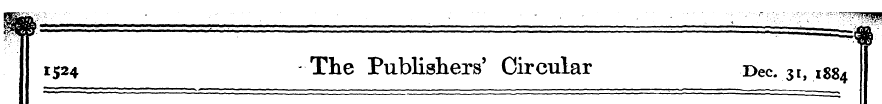 1524 The Publishers' Circular Dec 31, 18...
