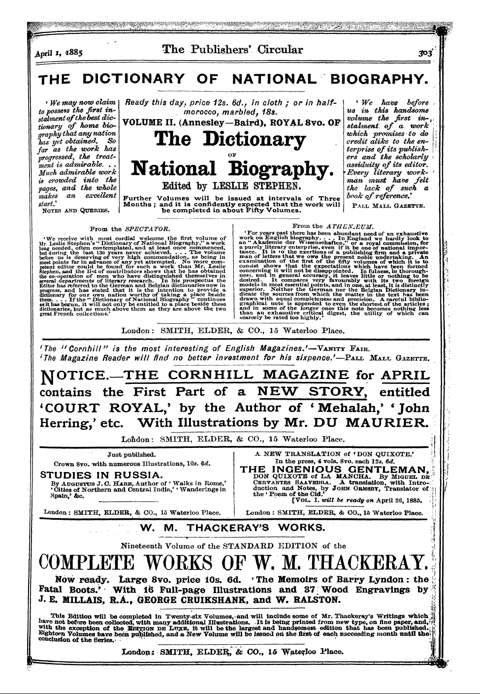 Publishers’ Circular (1880-1890): jS F Y, 1st edition - Sfss Ss¥ ^ S F U » S ^ ?& . •¦ 4 ; ; ¦ »...