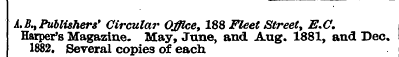 A.B. t Publishers* Circular Office, 188 ...