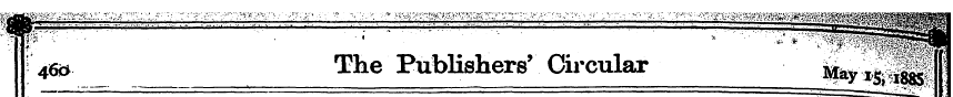 ¦46 * __ The Publishers' Circular __J^*£...