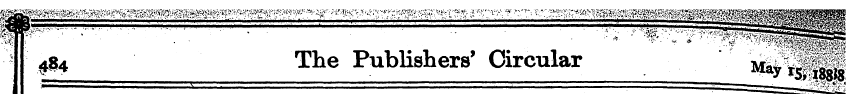 1' . ^4 ' The PubUshers' Circular _ ' ¦ ...