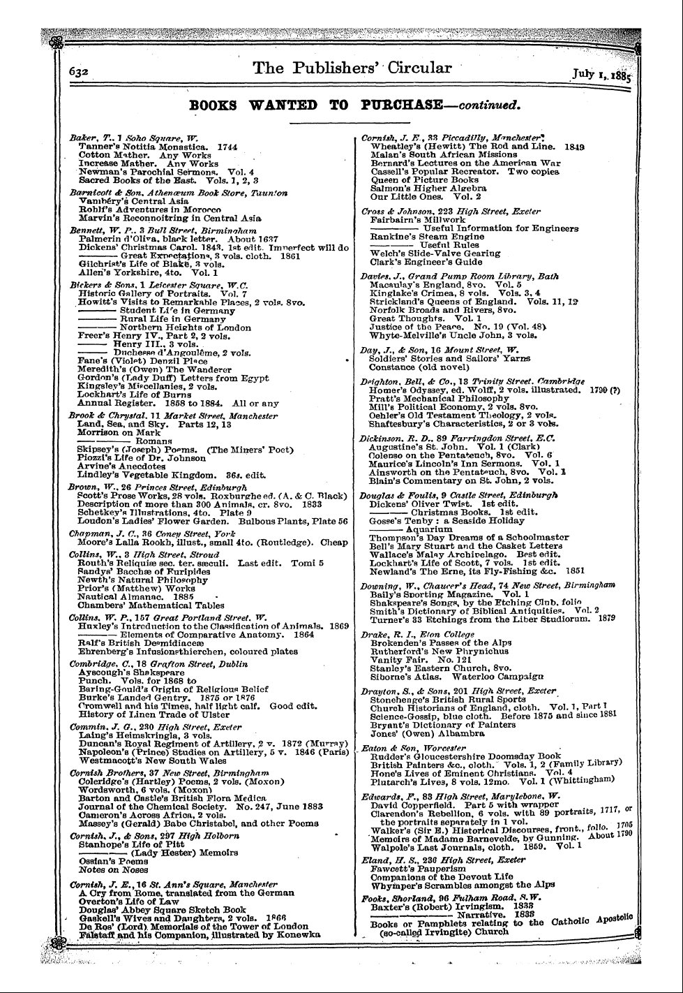 Publishers’ Circular (1880-1890): jS F Y, 1st edition - ^W .^^"^R^'Vv^^^^^^ ^ , - ¦'¦" ; ' ";¦ :...