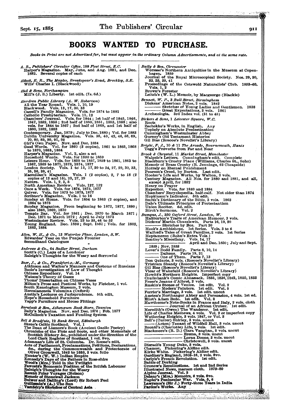 Publishers’ Circular (1880-1890): jS F Y, 1st edition: 43