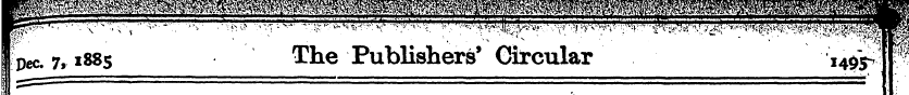 ipcc 7,1885 The Publishers' Circular 14^...