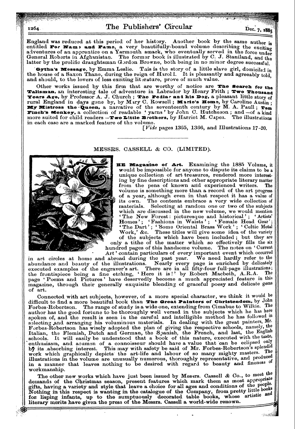 Publishers’ Circular (1880-1890): jS F Y, 1st edition - Ar00302