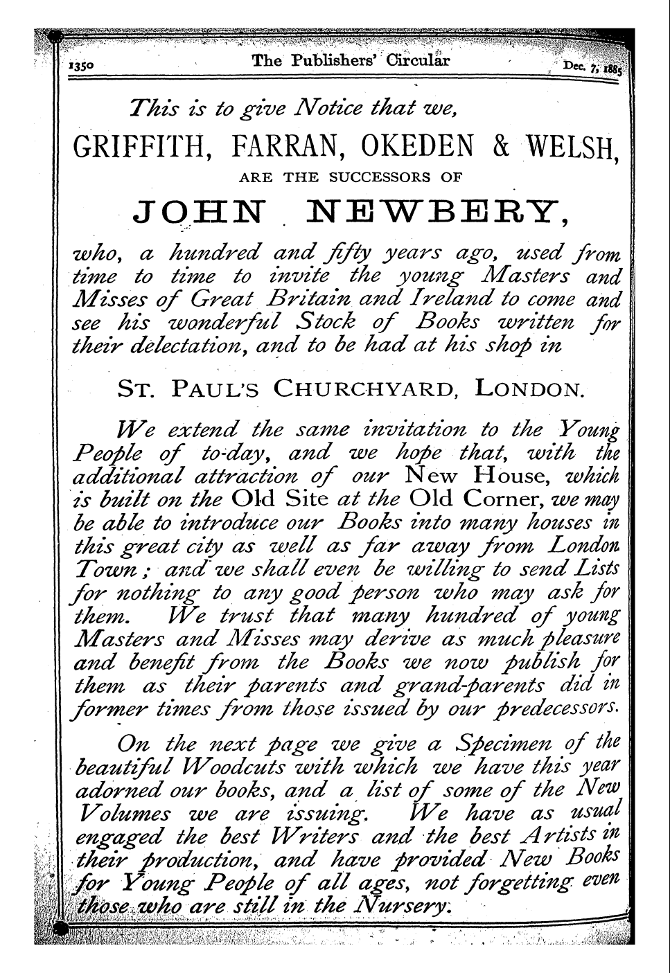 Publishers’ Circular (1880-1890): jS F Y, 1st edition - F^^^^^^^^^^^^^Mw^ S^^^^^^^^^^^^^^^^^^^S^...