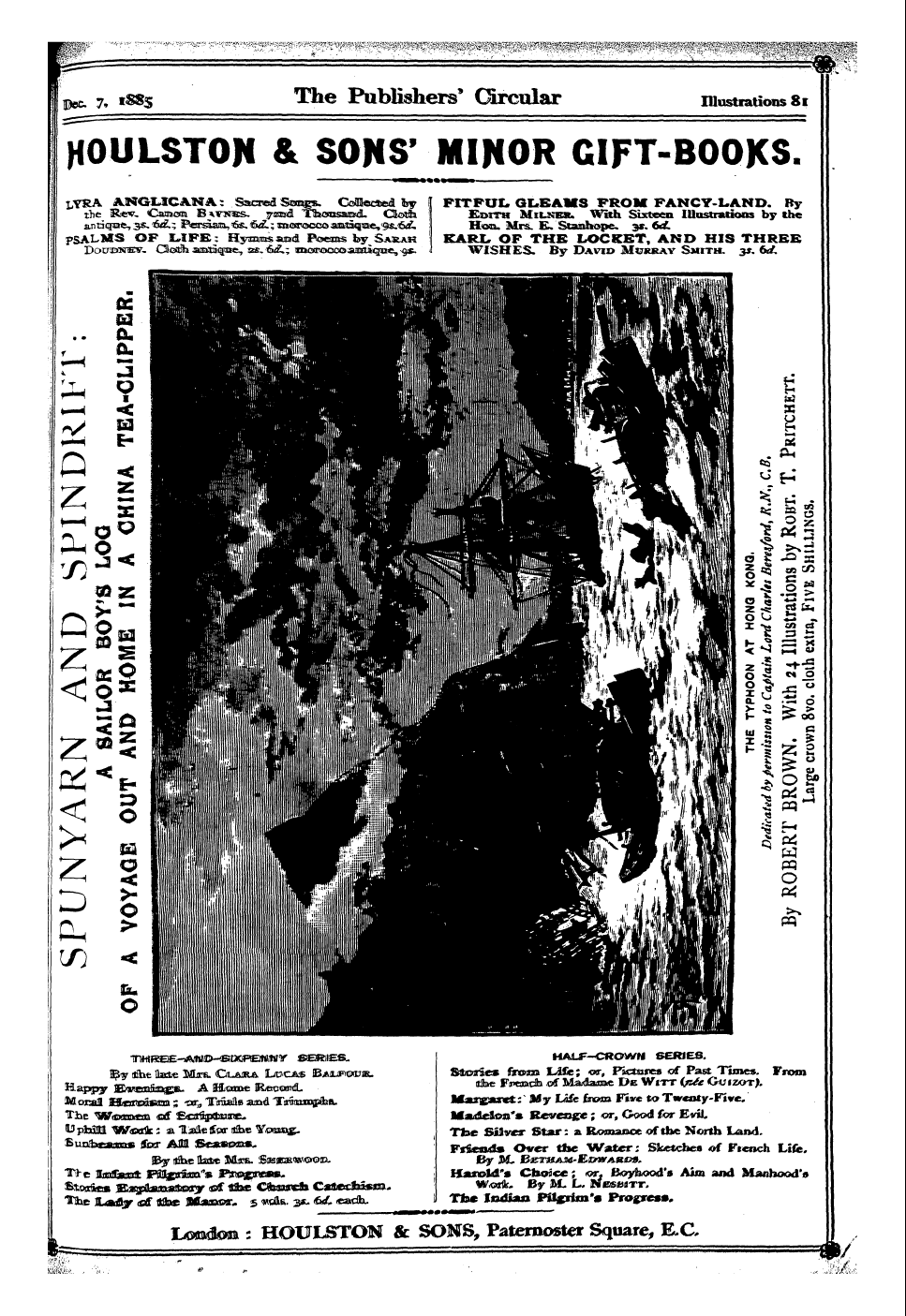 Publishers’ Circular (1880-1890): jS F Y, 1st edition - Ad22601