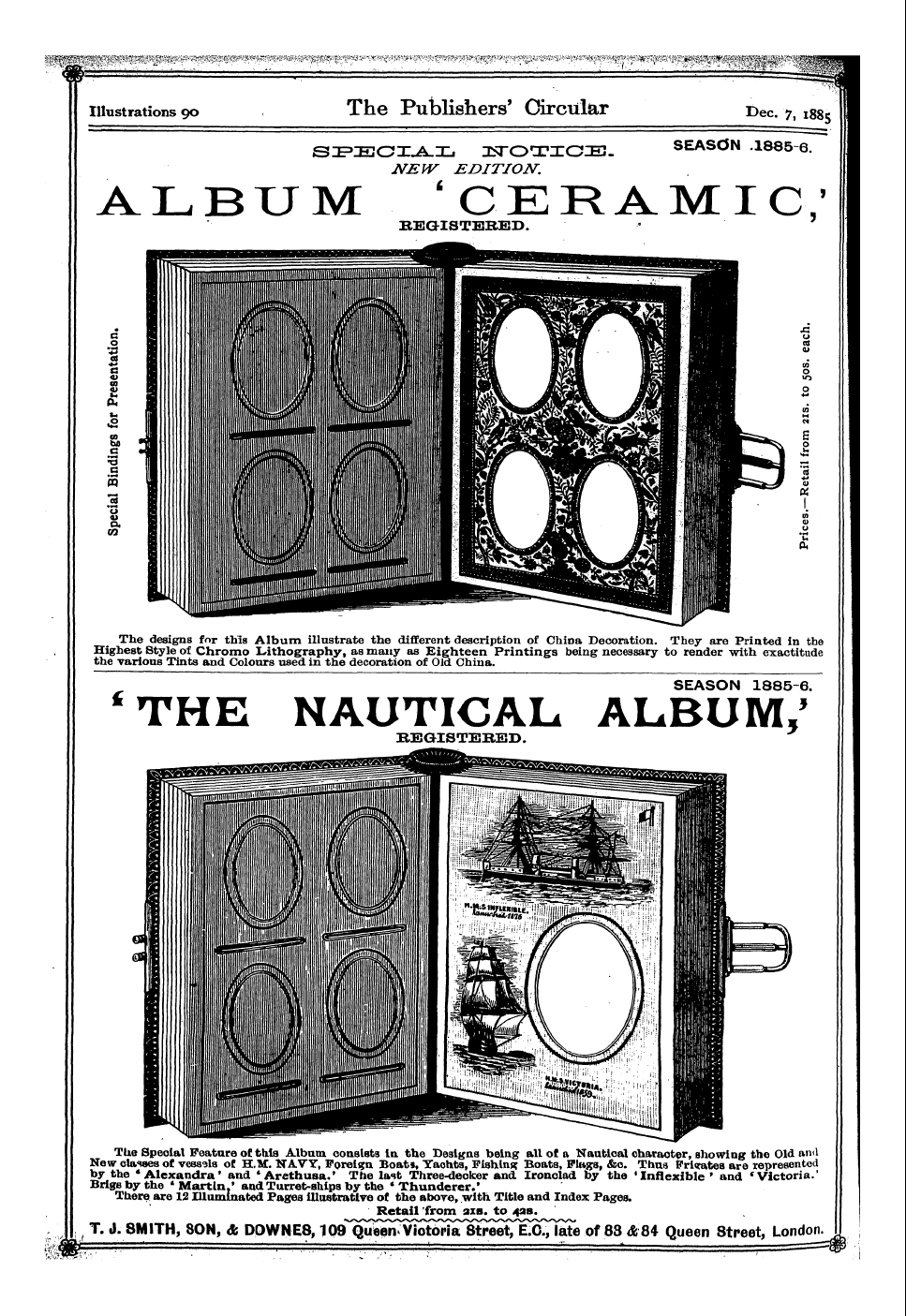 Publishers’ Circular (1880-1890): jS F Y, 1st edition: 244