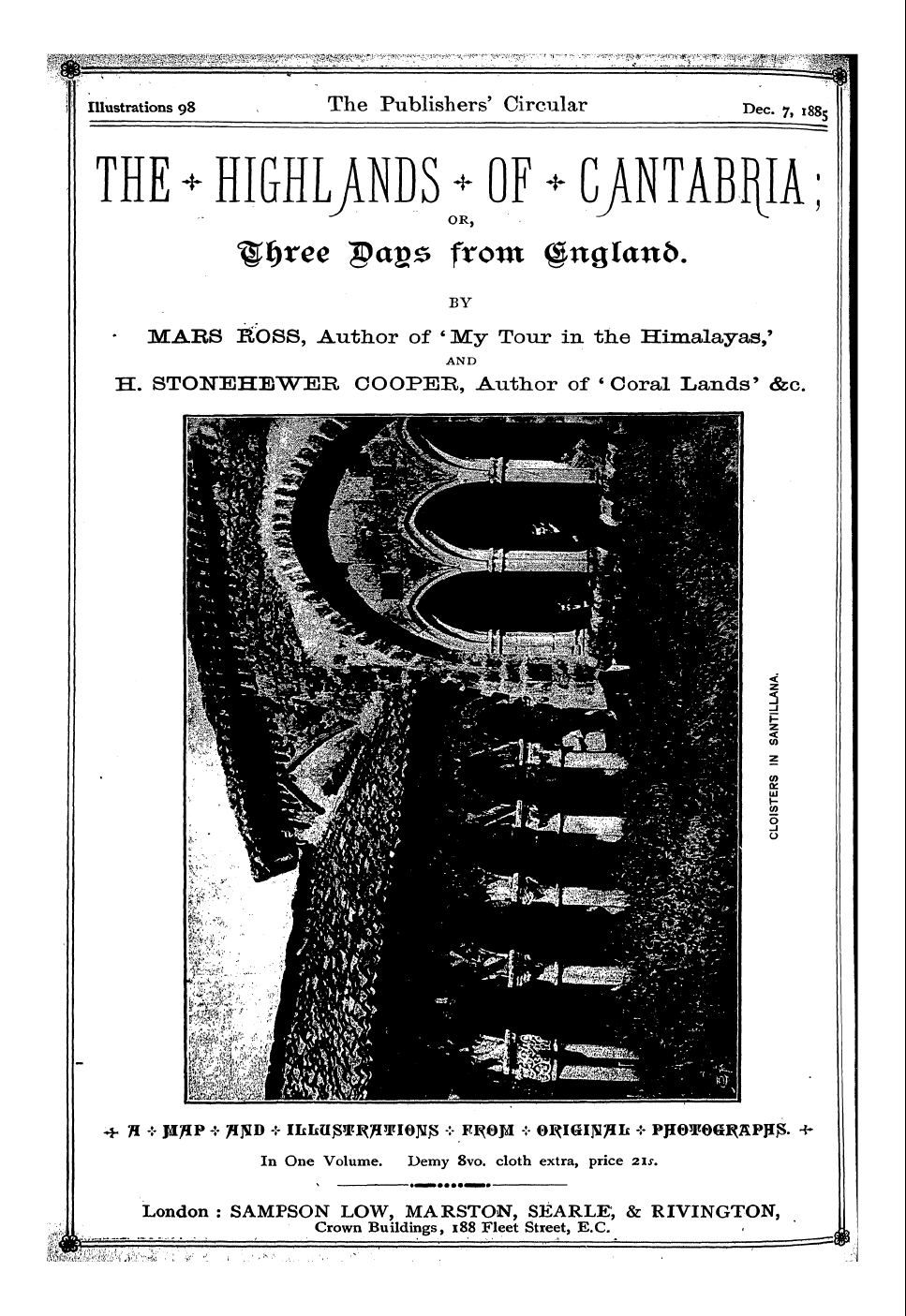 Publishers’ Circular (1880-1890): jS F Y, 1st edition: 264