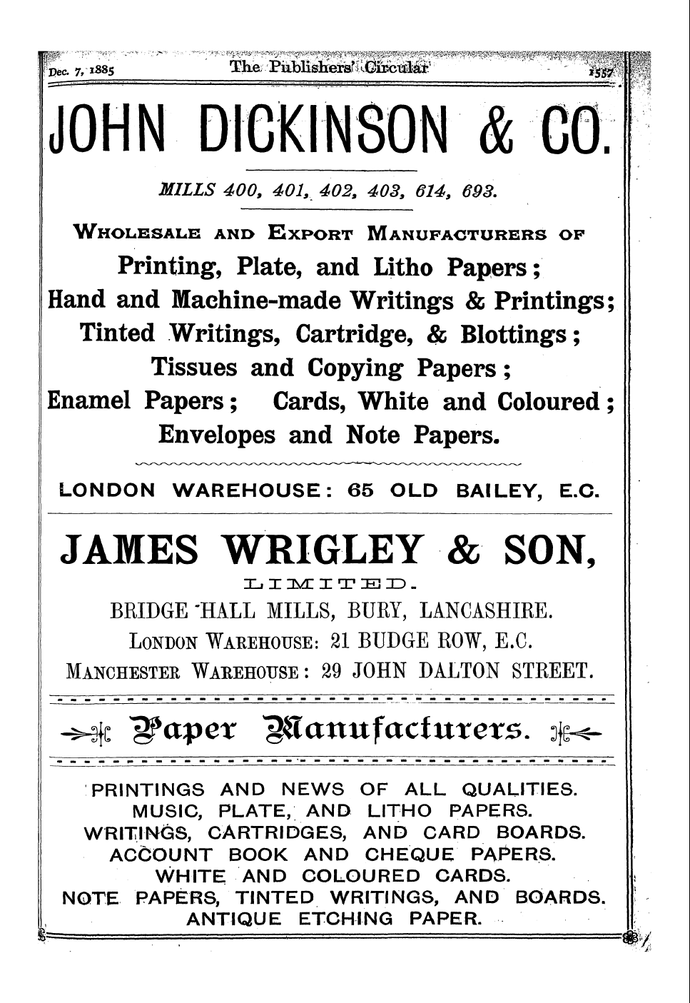 Publishers’ Circular (1880-1890): jS F Y, 1st edition - ^-Isss ¦ ^I^^^Misiy^Iu^Siig" ¦" ¦¦ ' ¦¦ ...