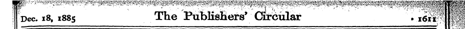 f Dec. 181885 The Publishers' Circular '...