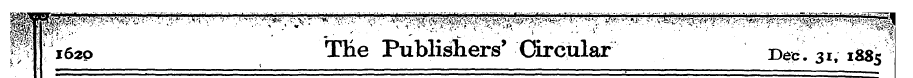 PH 1620 THe Publishers' Circular Dec. 31...