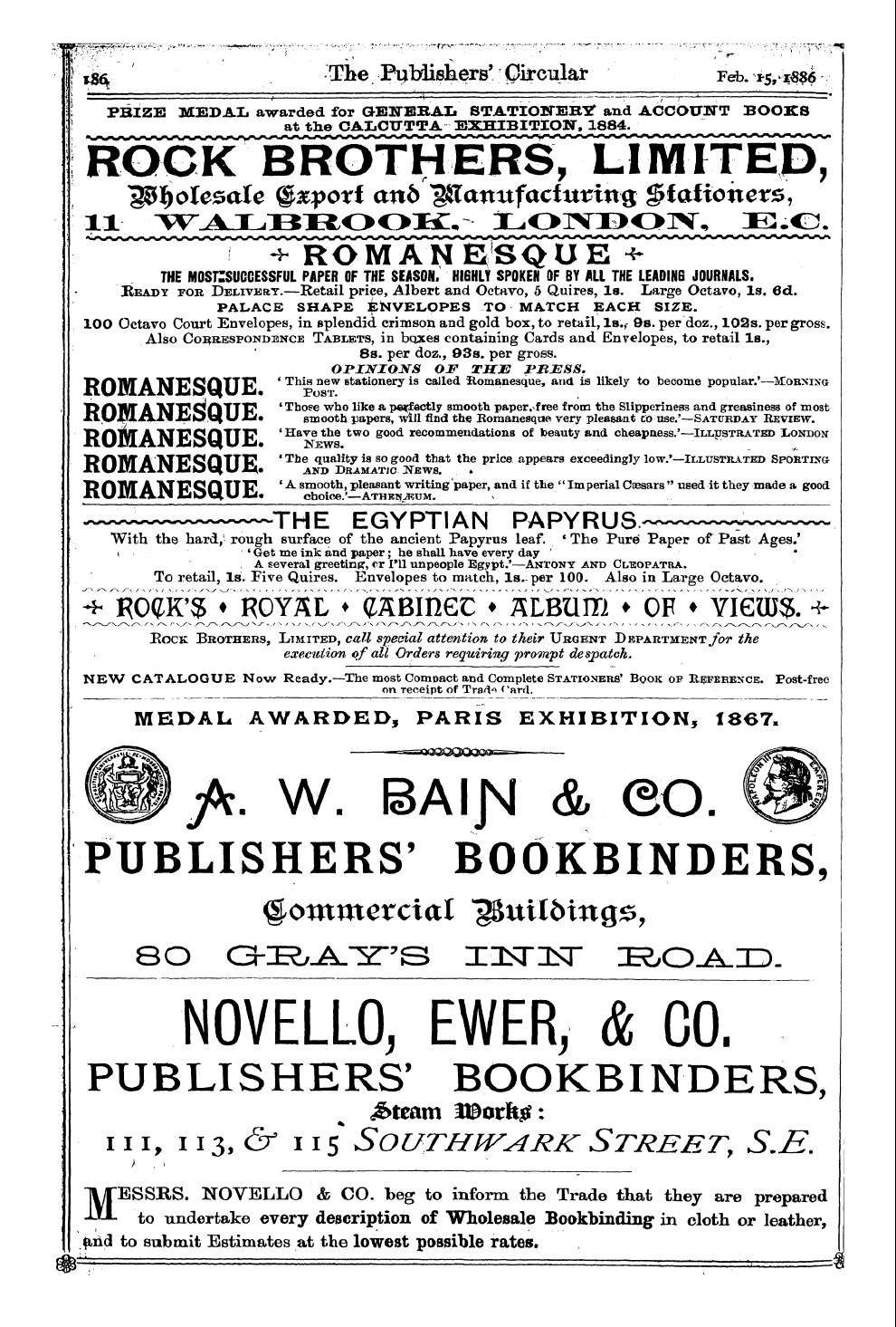 Publishers’ Circular (1880-1890): jS F Y, 1st edition - Ad04403