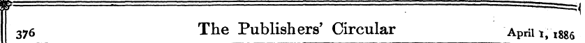 376 The Publishers' Circular April 1,188...