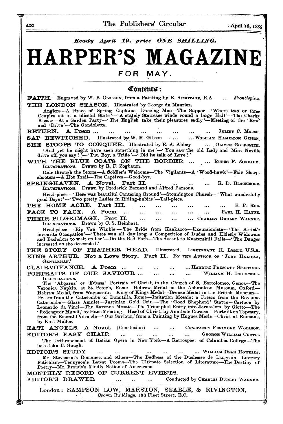 Publishers’ Circular (1880-1890): jS F Y, 1st edition: 36