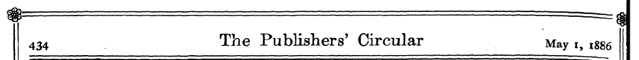 434 The Publishers' Circular May i, me