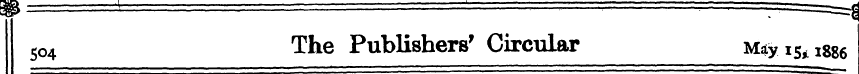 9 ' ' ¦ = =^ S o4 The Publishers' Circul...