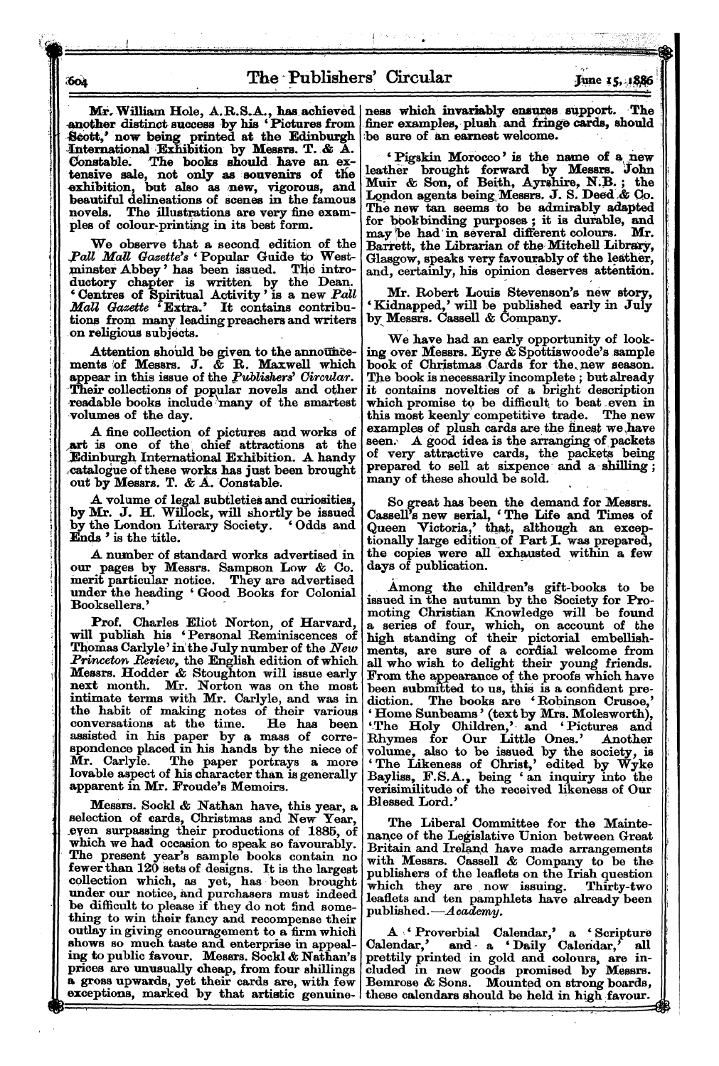 Publishers’ Circular (1880-1890): jS F Y, 1st edition - Another ^P^P^^^^P ^^Pr Mr ^^^^Bppjbbb^ ^...