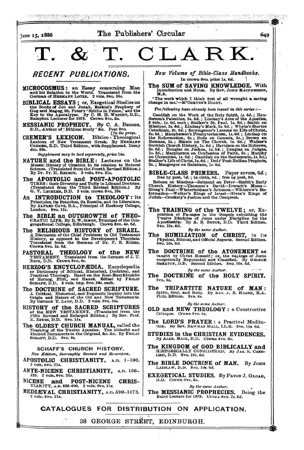 Publishers’ Circular (1880-1890): jS F Y, 1st edition - Ar05500