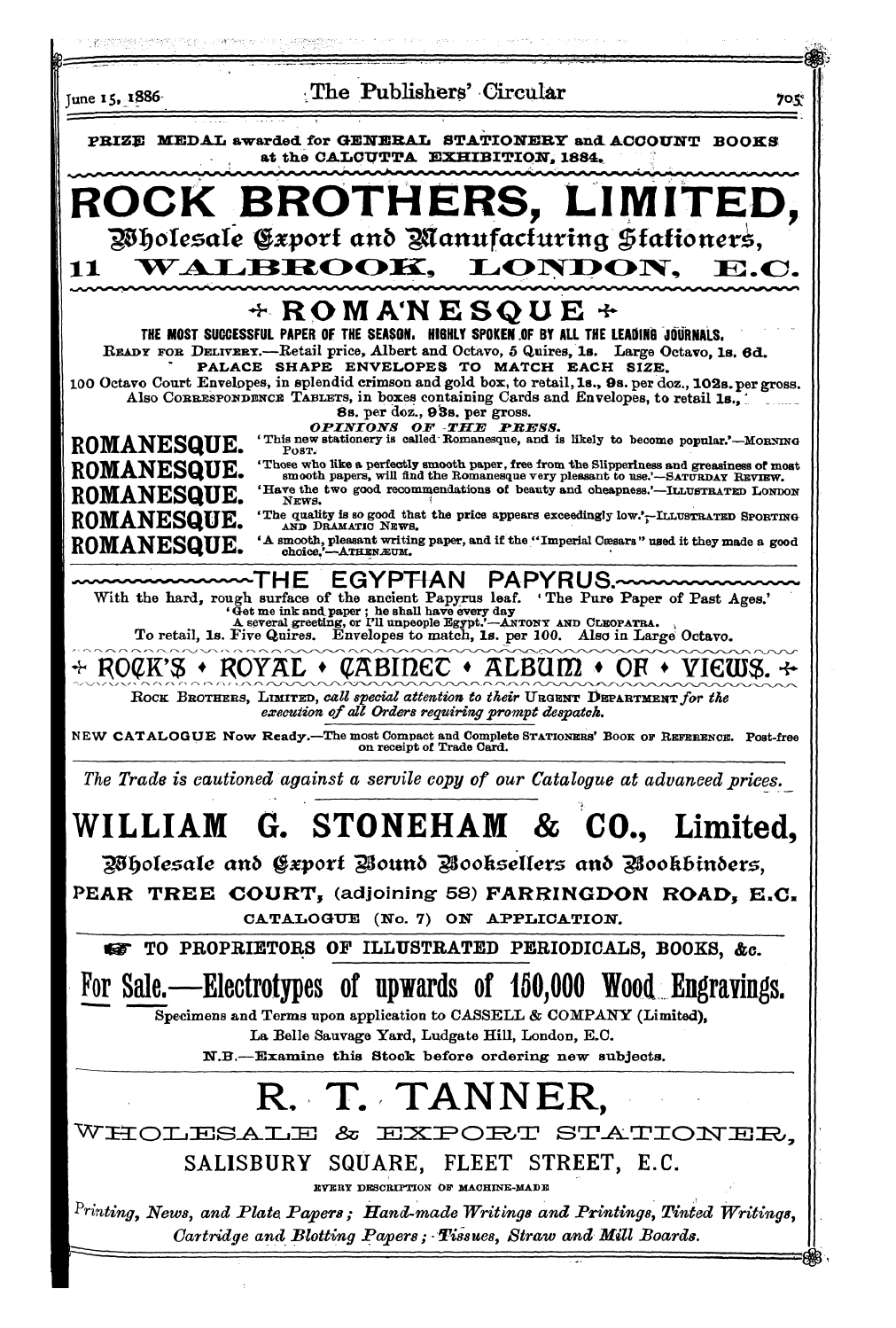 Publishers’ Circular (1880-1890): jS F Y, 1st edition - Ad11103