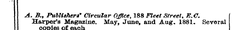A. B.f Publishers* Circular Office188 Fl...