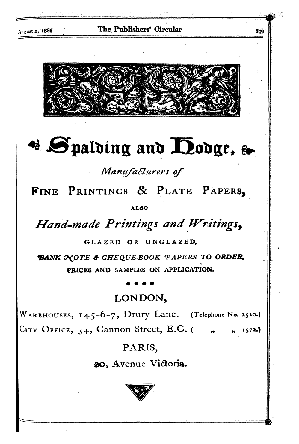 Publishers’ Circular (1880-1890): jS F Y, 1st edition: 31