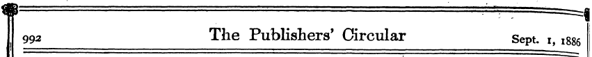 992 The Publishers' Circular Sept. i, 18...