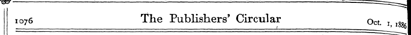 1076 The Publishers' Circular Oct. 1 I