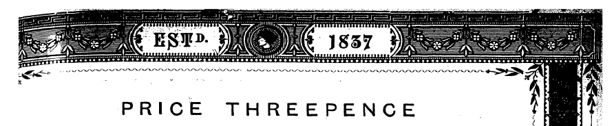 ~ PRICE "~~~ THREEPENCE ~ > t ¦# ||