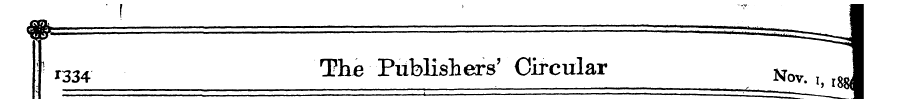 ' r334 The Publishers' Circular Nw., J ,