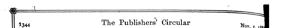 . ( -¦ m t344 The Publishers' Circular N...