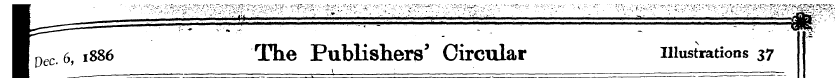 Dec. 6, 1886 The Publishers' Circular il...