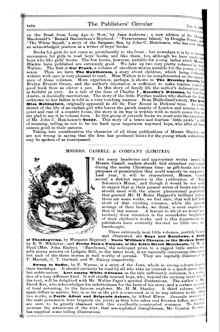 Publishers’ Circular (1880-1890): jS F Y, 1st edition - Pc01602