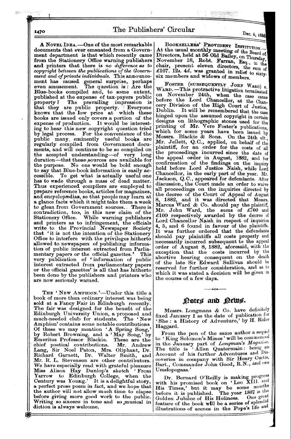 Publishers’ Circular (1880-1890): jS F Y, 1st edition - I ^^^K We F F ^J Hav Ai.C'V F E ^N J Jla...